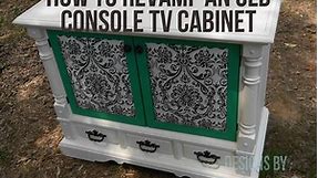 How to Revamp an Old Console TV Cabinet