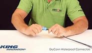 DryConn Aqua/Orange Waterproof Wire Connectors (4-Pack) 62104