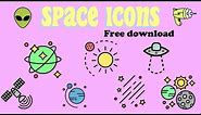 SPACE ICONS // Tumblr & Aesthetic (Free Download)