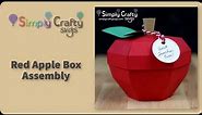 3D Red Apple Box Assembly - SVG File