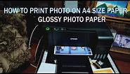 Photo Printing on A4 Glossy Paper #printglossypaper
