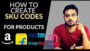 How to Create sku code for amazon,flipkart, snapdeal,paytm | Inventory management