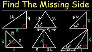 How To Calculate The Missing Side Length of a Triangle