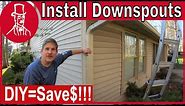 How to Install a Gutter Downspout