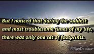 Footprints in the Sand (Poem)
