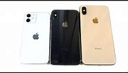 iPhone 12 Mini vs iPhone XS vs iPhone XS Max Size Comparison