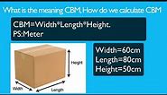 What is the meaning CBM? how to calculate CBM?