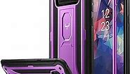 YOUMAKER Kickstand Case for Galaxy Note 8, Full Body with Built-in Screen Protector Heavy Duty Protection Shockproof Rugged Cover for Samsung Galaxy Note 8 6.3 Inch - Purple/Black