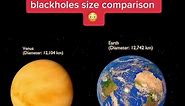 Planets, stars and blackholes size comparison 😳 #planet #planets #star #stars #blackhole #blackholes #universe #size #comparison #space #astronomy #crazy #insane #scary #chills #goosebumps #pourtoi #fypシ