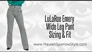 LuLaRoe Emery Sizing Review | Fit & feel of these new wide leg pants, especially for plus-size!