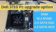 dell vostro 3710 upgrade option || Ram || M.2 SSD || HDD upgrade || vostro 3710 pc specifications