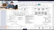 Construction Blueprints: Window Sizing, Project Details, Structural Call Outs.