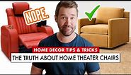 The TRUTH About HOME THEATER Chairs! 🛋 Home Theater Furniture Ideas