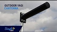 Outdoor Directional Yagi Cantenna 2.4GHz WiFi Explained - Built In The USA