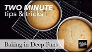 Baking Cake in Deep Pans | Two Minute Tips & Tricks | Global Sugar Art