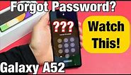 Galaxy A52: Forgot Password & Can't Factory Reset? Watch This!