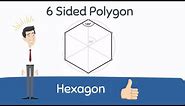 Hexagon Shape | A 6 sided Polygon|