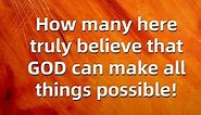 Top 5 Bible Verses About Anything Is Possible With God
