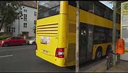 Germany, Berlin, double decker bus 222 ride from Alt-Tegel to Gorkistraße
