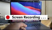 M1 Macbook Air | How To Screen Record On Macbook