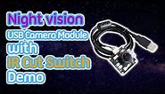 Night Vision USB Camera Module with IR Cut Switch Demo