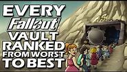 Every Fallout Vault Ranked From WORST To BEST