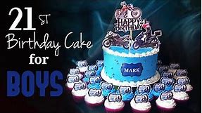 21st Birthday Cake for Boys | Simple & Easy Cake Ideas for Begginers | Cake Decorating Walkthrough