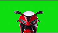 Front of Motorcycle - Green Screen Animation [No Copyright]