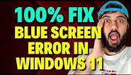 How to Fix Blue Screen Error in Windows 11