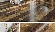 Livelynine Reclaimed Waterproof Vinyl Plank Flooring Peel and Stick Wood For Kitchen Bathroom Floor Desk Countertop Covers Accent Wall Stick on Shiplap 15.8x78.8"