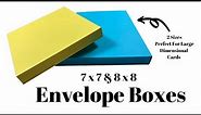 Large Envelope Boxes for Cardmaking 7" x 7" & 8" x 8" Sizes