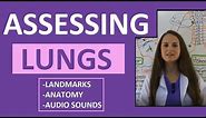 Lung Auscultation Landmarks, Sounds, Placement Nursing | Assessing Lungs Part 1