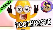 Clean your teeth with MINIONS! Minions Toothpaste Dispenser with Toothpaste