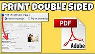 How to Print Double Sided in PDF File - Adobe acrobat Tutorial