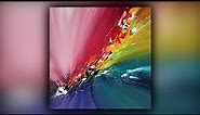 Colorful Abstract Painting / Satisfying / Acrylics / Palette Knife / Demo #095