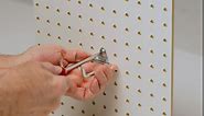 (2) 24 x 48 White HDF Pegboard and Mounting hardware, 2 Count, 17 Piece