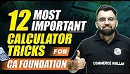 12 Most Important Calculator Trick 🔥 For CA Foundation Students CA Wallah by PW