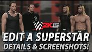 WWE 2K15: Edit A Superstar & Importing Logos + NO Diva CAWs or Custom Arenas!