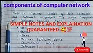 components of computer network | lecture 8