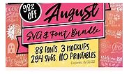 Free Halloween SVG Bundle w/ August Bundle 🎃 Be quick!! Deal Ends 8/31 | So Fontsy