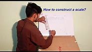 How to construct/draw a scale to read metres and decimetres | Engineering Drawing | Fly Rajputs