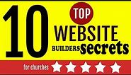 Best Church websites builders, top 10 website design secrets for churches