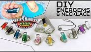 How to make POWER RANGERS DINO CHARGE ENERGEMS and NECKLACE DIY!