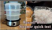 Russell Hobbs Steamer 19270-56 quick test - How to cook rice in an electric steamer
