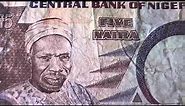 The 5 Naira papermoney note of the Central Bank of Nigeria