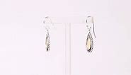 LeCalla 925 Sterling Silver Antique Mother of Pearl Drop Earrings for Women Teen