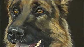 How to paint Dog Portraits - German Shepherd