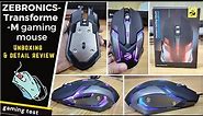 ZEBRONICS-Transformer-M with a High-Performance 6 Buttons gaming mouse unboxing review