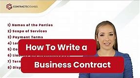 How To Write a Contract Agreement for Business [8 Steps to Follow]