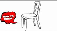 How to draw a Chair drawings step by step for kids | 3D Chair drawing